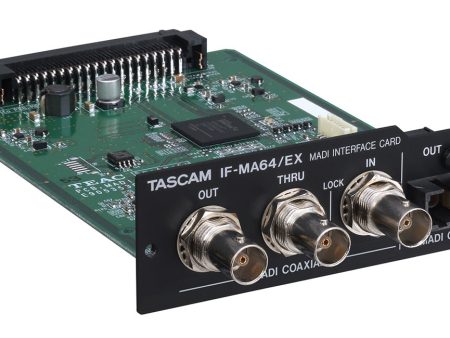 TascamIF-MA64 EX 64-In 64-Out MADI Interface Expansion Card With Optical Input and Output Fashion