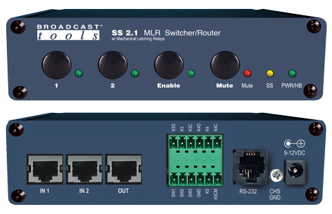 Broadcast Tools SS 2.1 MLR RJ – RJ45 Switcher Router For Sale