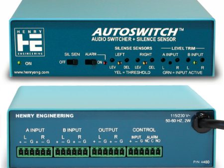 Henry Engineering AUTOSWITCH - AUDIO SWITCHER & SILENCE SENSOR Hot on Sale