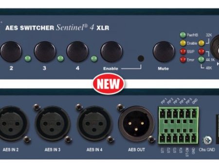 Broadcast Tools AES Switcher Sentinel 4 XLR – Web-based AES Switcher Online Sale