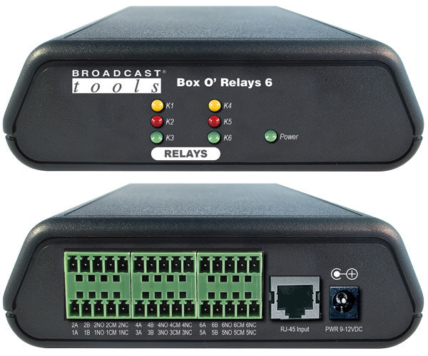 Broadcast Tools Box O’ Relays 6 – Six Channel Isolated Relay Module (BOR-6) Hot on Sale