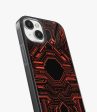 Abstract Futuristic Pattern Glass Case Discount