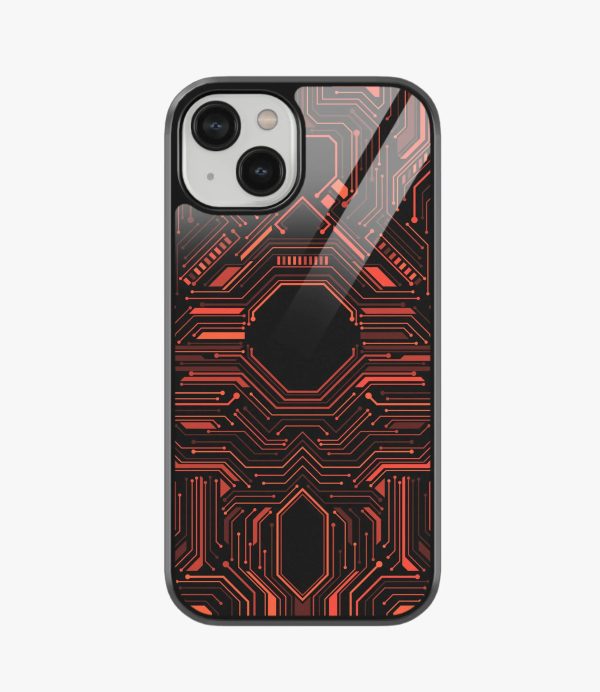 Abstract Futuristic Pattern Glass Case Discount