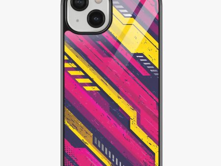 Abstract Fuel Frenzy Pattern Glass Case Hot on Sale