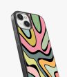 Abstract Grunge Waves Pattern Glass Case Supply