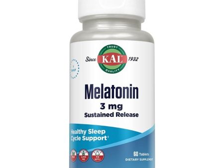 Kal Melatonin Sustained Release 3 mg 60 Tablets Online Hot Sale