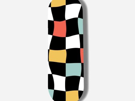 Colorful Wavy Checkered Print Pop Slider Online now