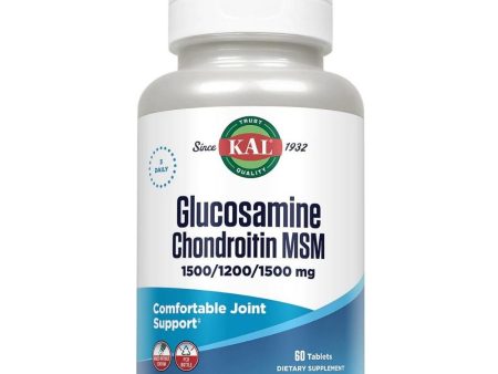 Kal Glucosamine Chondroitin & MSM 60 Tablets Online Hot Sale