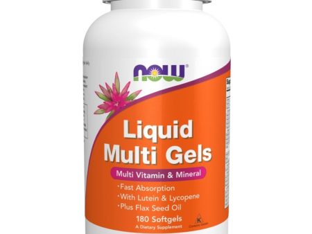 Now Foods Liquid Multi Gels 180 Softgels Discount