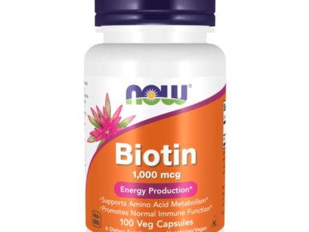 Now Foods Biotin 1000mcg 100 Veg Capsules Sale