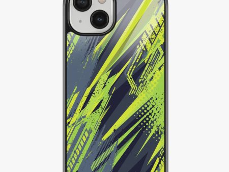 Abstract Full Throttle Pattern Glass Case Supply