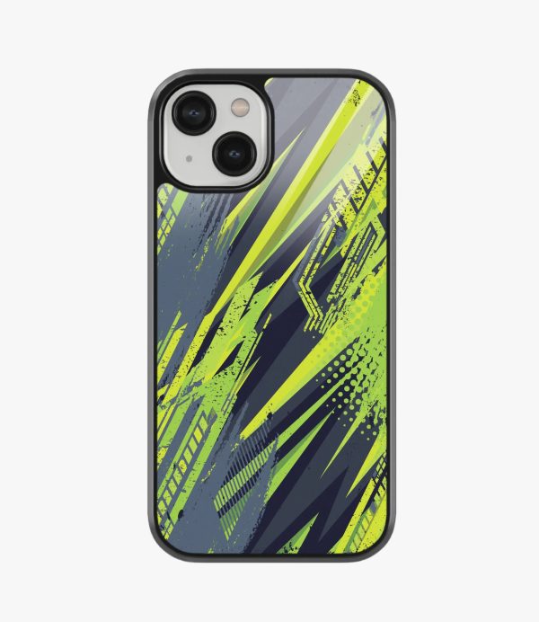 Abstract Full Throttle Pattern Glass Case Supply