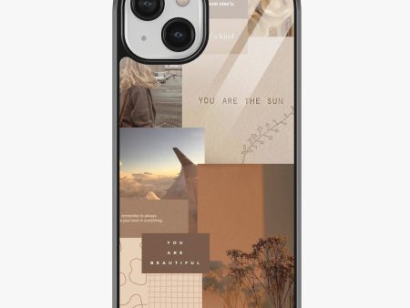 You Are The Sun Aesthetic Glass Phone Case Fashion