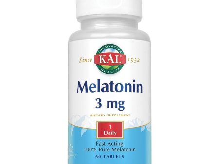 Kal Melatonin 3mg 60 Tablets Sale