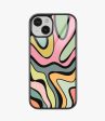 Abstract Grunge Waves Pattern Glass Case Supply