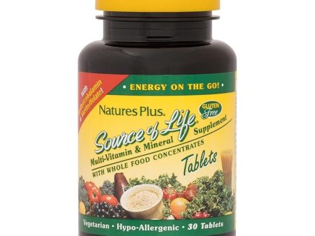 Nature s Plus Source of Life 30 Tablets For Discount