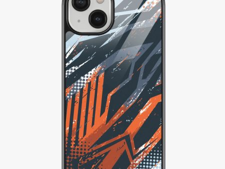 Abstract Grunge Brush Strokes Pattern Glass Case For Discount