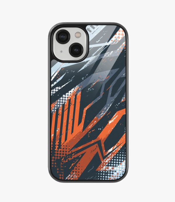 Abstract Grunge Brush Strokes Pattern Glass Case For Discount