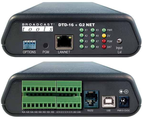 Broadcast Tools DTD-16 + G2 NET – DTMF Decoder w  Relay Outputs, USB Serial Ethernet Online Sale