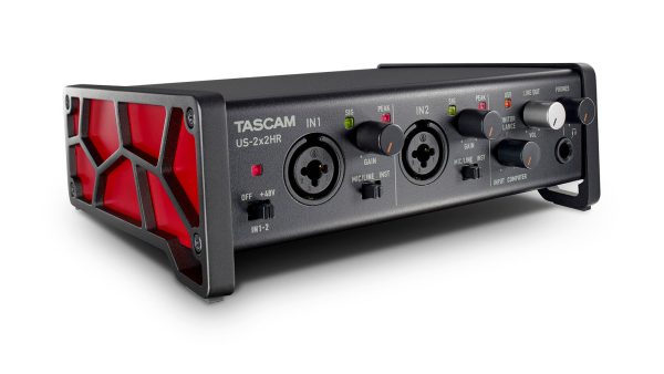 Tascam US-2x2HR - 2Mic, 2IN 2OUT High Resolution Versatile USB Audio Interface Fashion