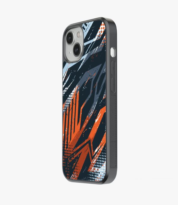 Abstract Grunge Brush Strokes Pattern Glass Case For Discount