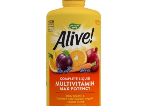 Nature s Way Alive Liquid Multi Citrus 30 Ounces (Previously Enzymatic Therapy) For Cheap