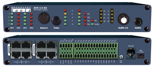 Broadcast Tools ACS 4.4 G2 – Analog Stereo Matrix Switcher Cheap