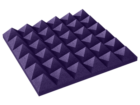 Auralex 2PYR24PUR 2  Studiofoam Pyramid24 Purple Supply