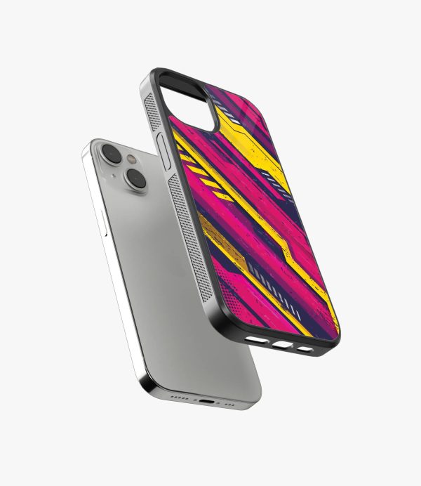 Abstract Fuel Frenzy Pattern Glass Case Hot on Sale