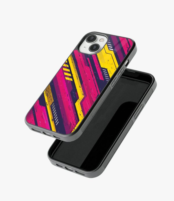 Abstract Fuel Frenzy Pattern Glass Case Hot on Sale