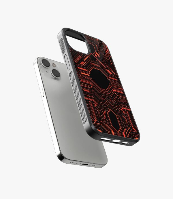 Abstract Futuristic Pattern Glass Case Discount