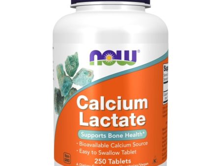 Now Foods Calcium Lactate 650mg 250 Tablets Fashion