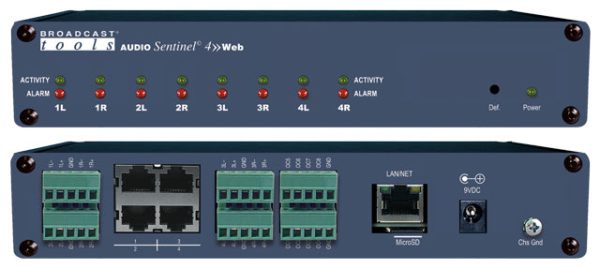 Broadcast Tools Audio Sentinel 4»Web – Web-based Analog Silence Detector Sale