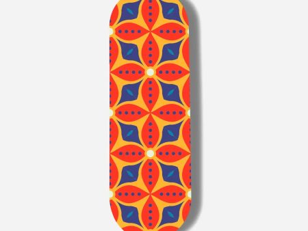 Orange Mandala Print Pop Slider Supply