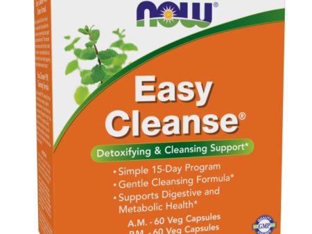 Now Foods Easy Cleanse AM PM 60 Veg Capsules Fashion