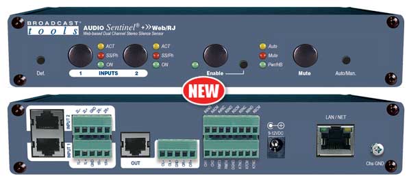 Broadcast Tools Audio Sentinel® +»Web RJ – Web-based Analog Silence Detector Online Sale