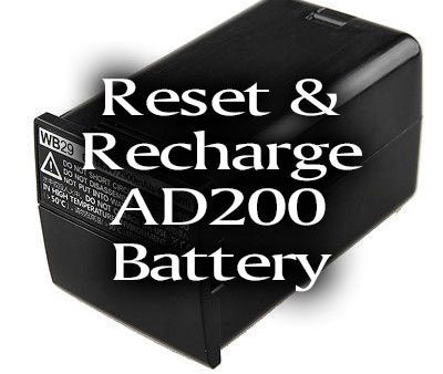 AD200 AD300Pro Reset and Recharge WB29 or WB300P batteries For Cheap