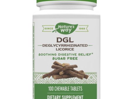 Nature s Way DGL (Fructose Free) 100 Chews (Previously Enzymatic Therapy) For Cheap