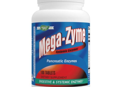 Nature s Way Mega-Zyme 10x Organic Form 100 Tablets (Previously Enzymatic Therapy) Online Sale