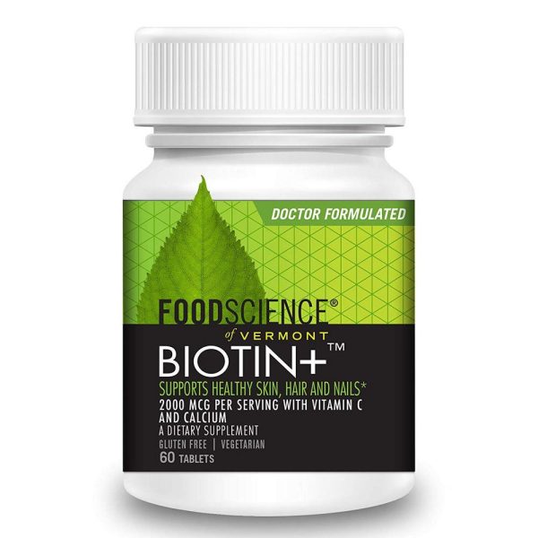 FoodScience of Vermont Biotin 2000mcg 60 Tablets For Sale