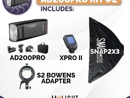 AD200Pro Kit #2 with SNAP2x3 Hot on Sale