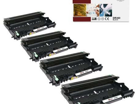 4 Pack Brother DR-360 Black Compatible Drum Unit | Laser Tek Services Cheap