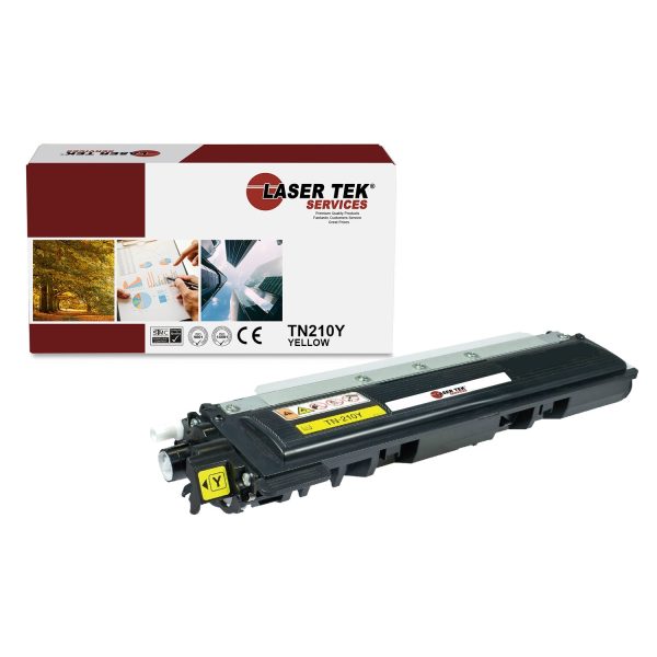 Brother TN-210 TN210Y Yellow Compatible Toner Cartridge | Laser Tek Services Online now