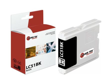 Brother LC-51 LC51BK Black Compatible Ink Cartridge | Laser Tek Services For Sale