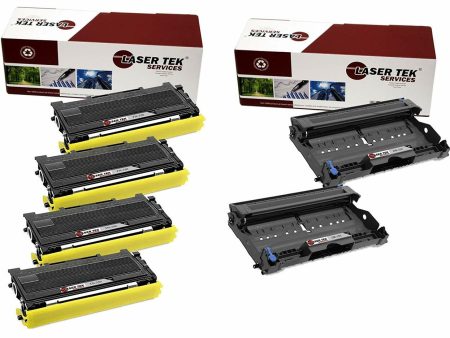 4 Pack Brother TN350 DR350 Compatible Toner and Drum Unit | Laser Tek Services For Cheap