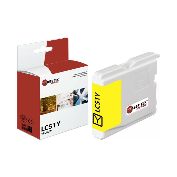 Brother LC-51 LC51Y Yellow Compatible Ink Cartridge | Laser Tek Services For Discount