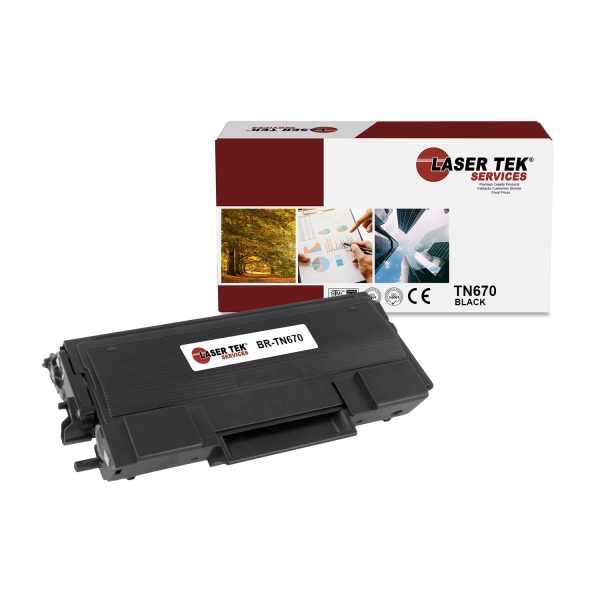 Brother TN-670 TN670K Black Compatible Toner Cartridge | Laser Tek Services Discount