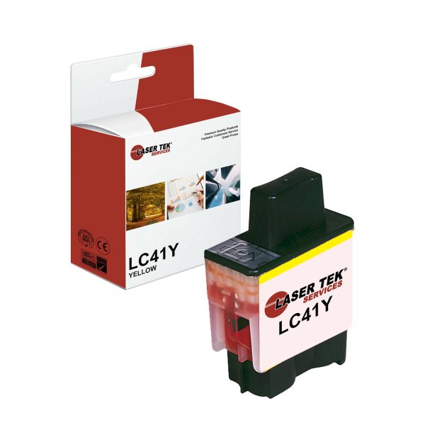 Brother LC-41 LC41Y Yellow Compatible Ink Cartridge | Laser Tek Services Online now