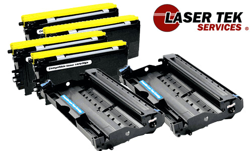 4 Pack Brother TN350 DR350 Compatible Toner and Drum Unit | Laser Tek Services For Cheap