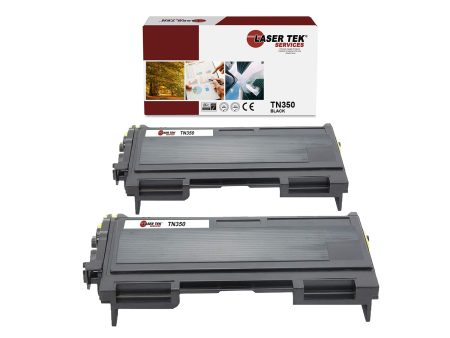 2 Pack Brother TN-350 Black Compatible Toner Cartridge | Laser Tek Services Online Sale